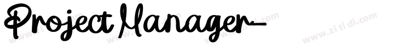 Project Manager字体转换